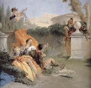Giovanni Battista Tiepolo NA ER where more and Amida in the garden Sweden oil painting artist